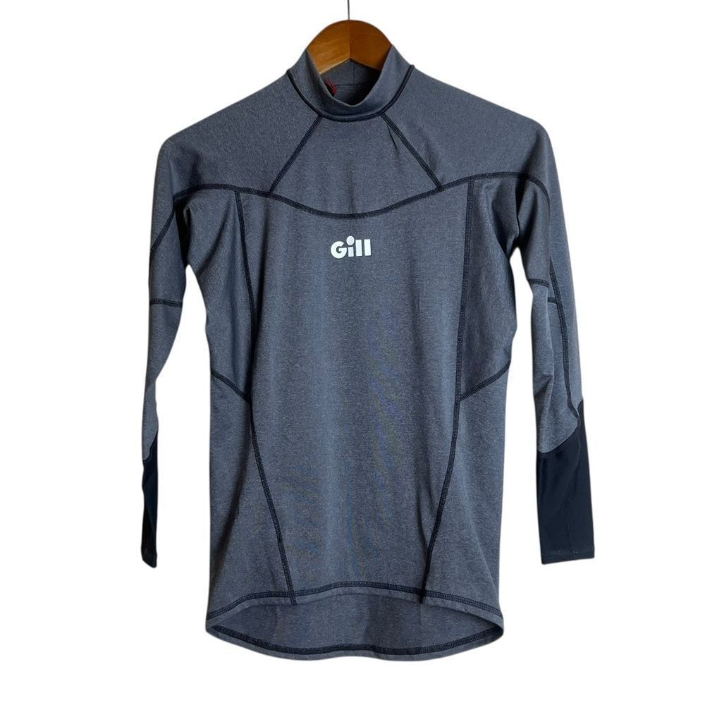 NWT! Gill grey men’s long sleeve rash‎ guard. Size xs